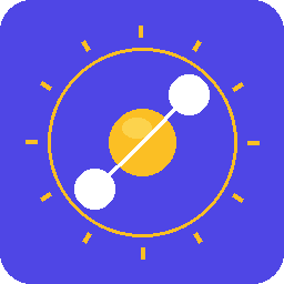 coder-delegation brand icon：靛蓝底 + 金色齿轮 + 多角色协作